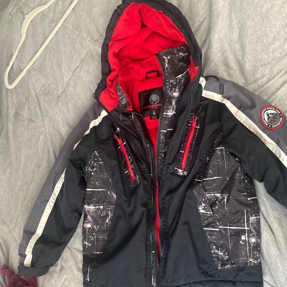 Weatherproof Ski Jacket. Fleece in the inside! kids:10-12